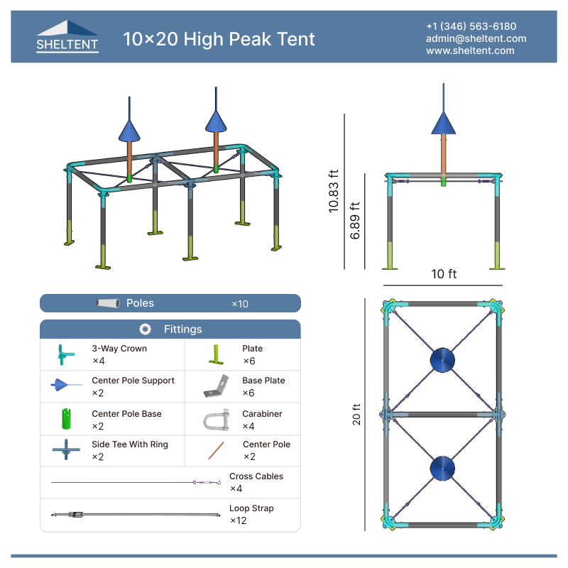 10x20 High Peak Tent