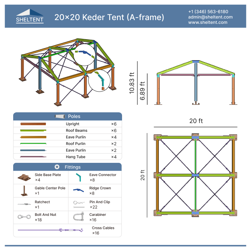 20x20 Keder Tent