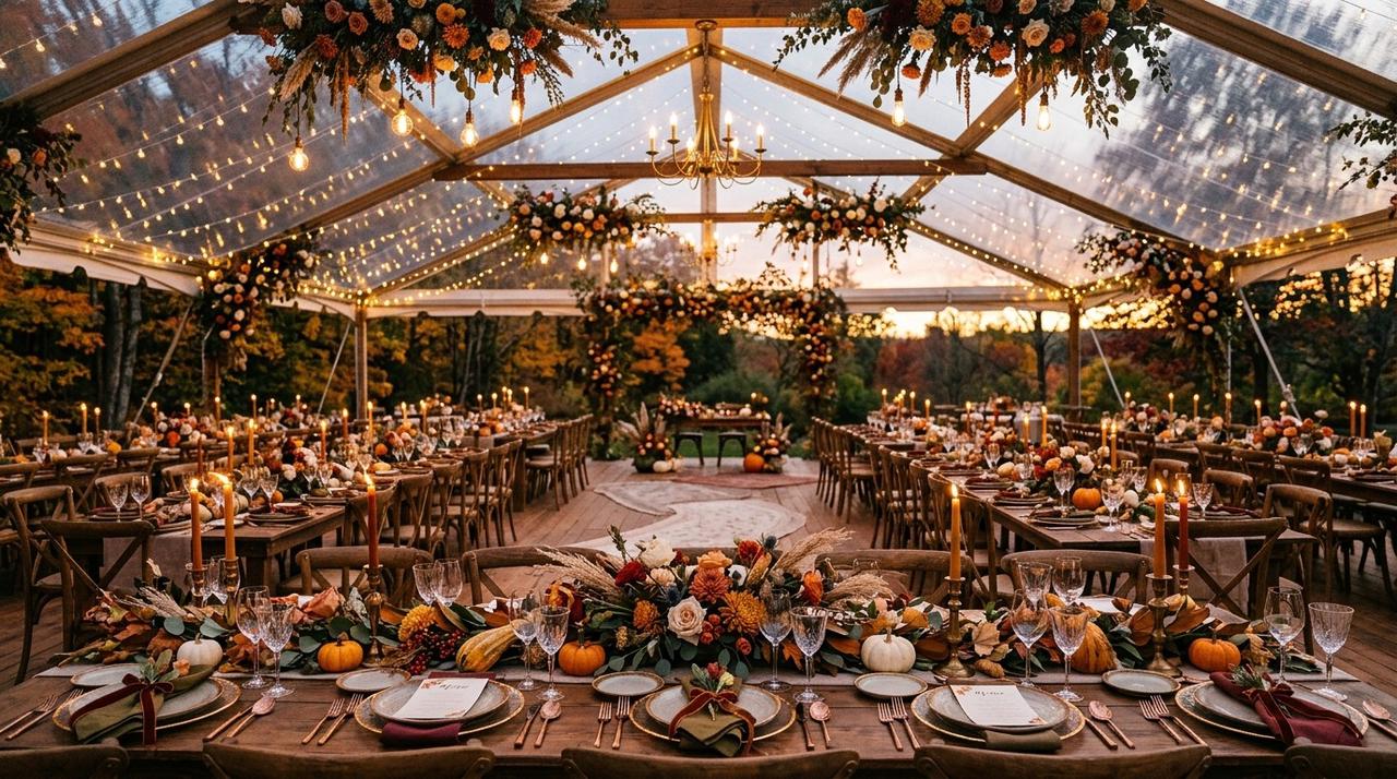 How to Plan a Thanksgiving Wedding: Venue & Decor Inspiration