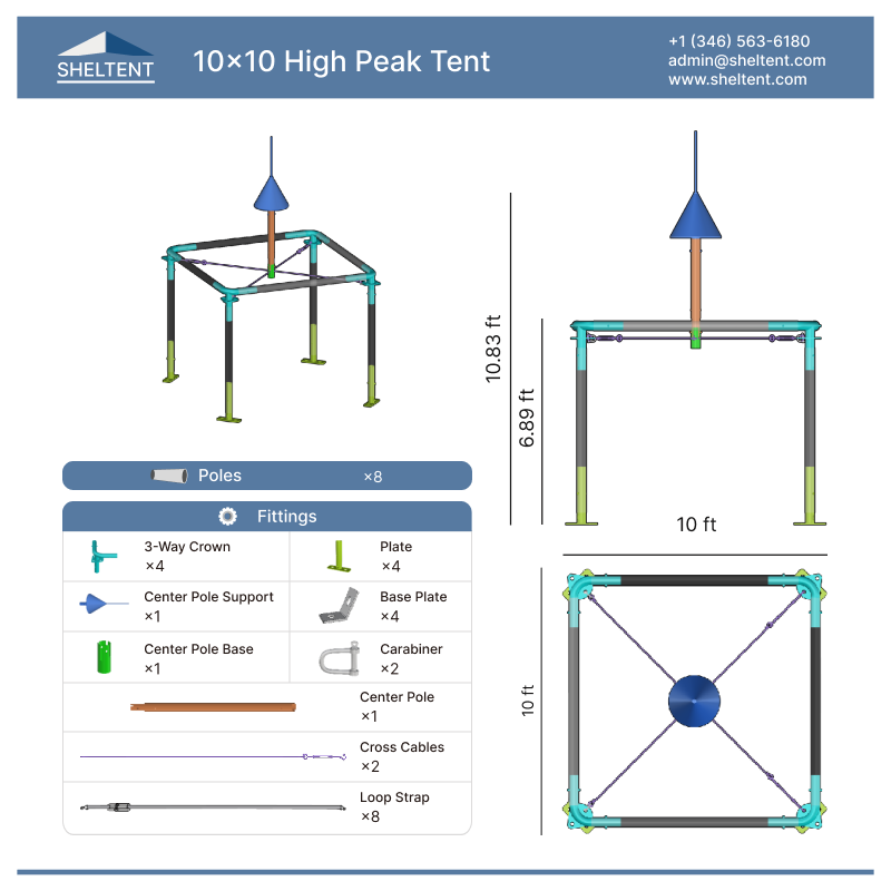 10x10 High Peak Tent