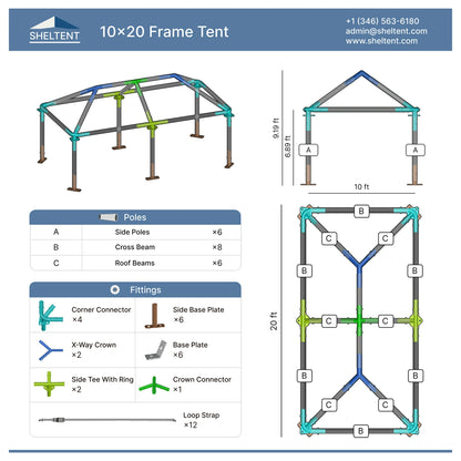 10x20 Frame Tent View