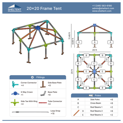 20x20 Frame Tent