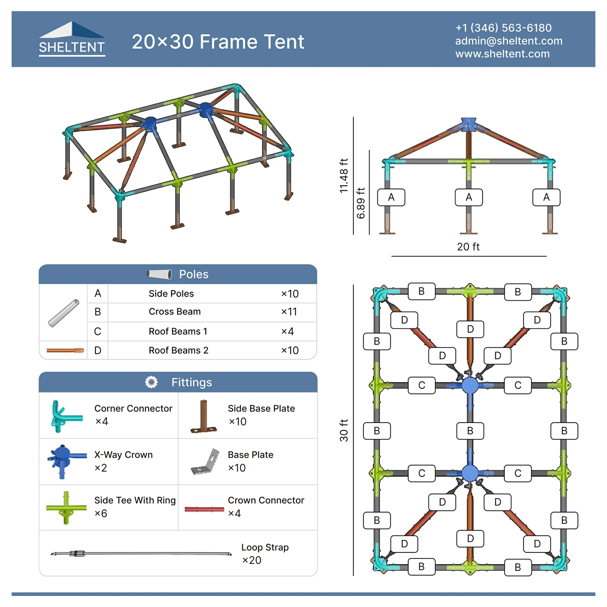 20 x 30 tent 20x30 Frame Tent for Sale