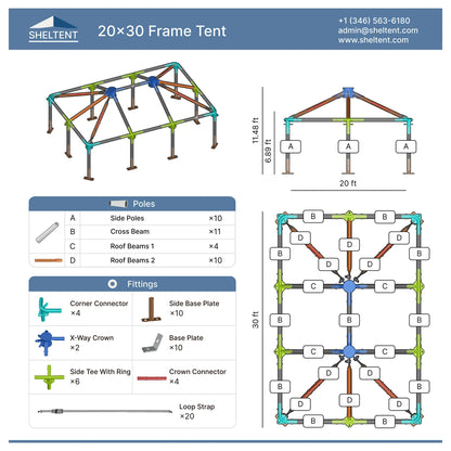  20x30 Frame Tent View