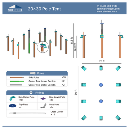 20x30 Pole Tent