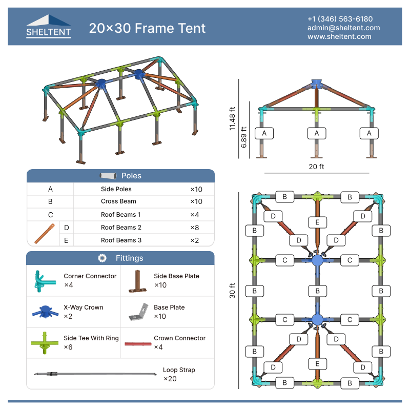 20x30 Frame Tent