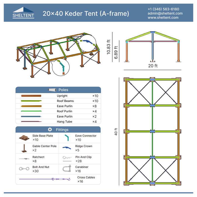 20x40 Keder Tent