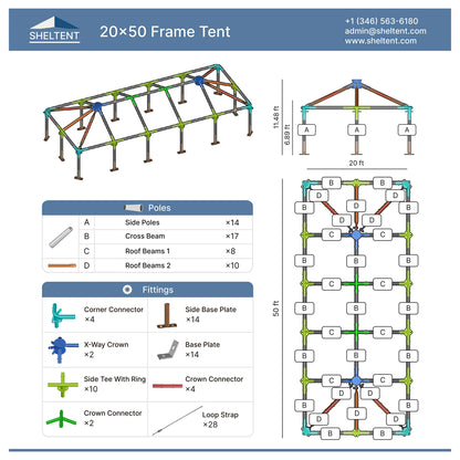  20x50 Frame Tent View