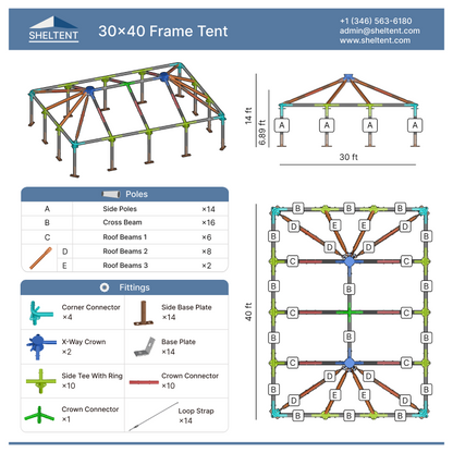 30x40 Frame Tent