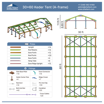 30x60 Keder Tent