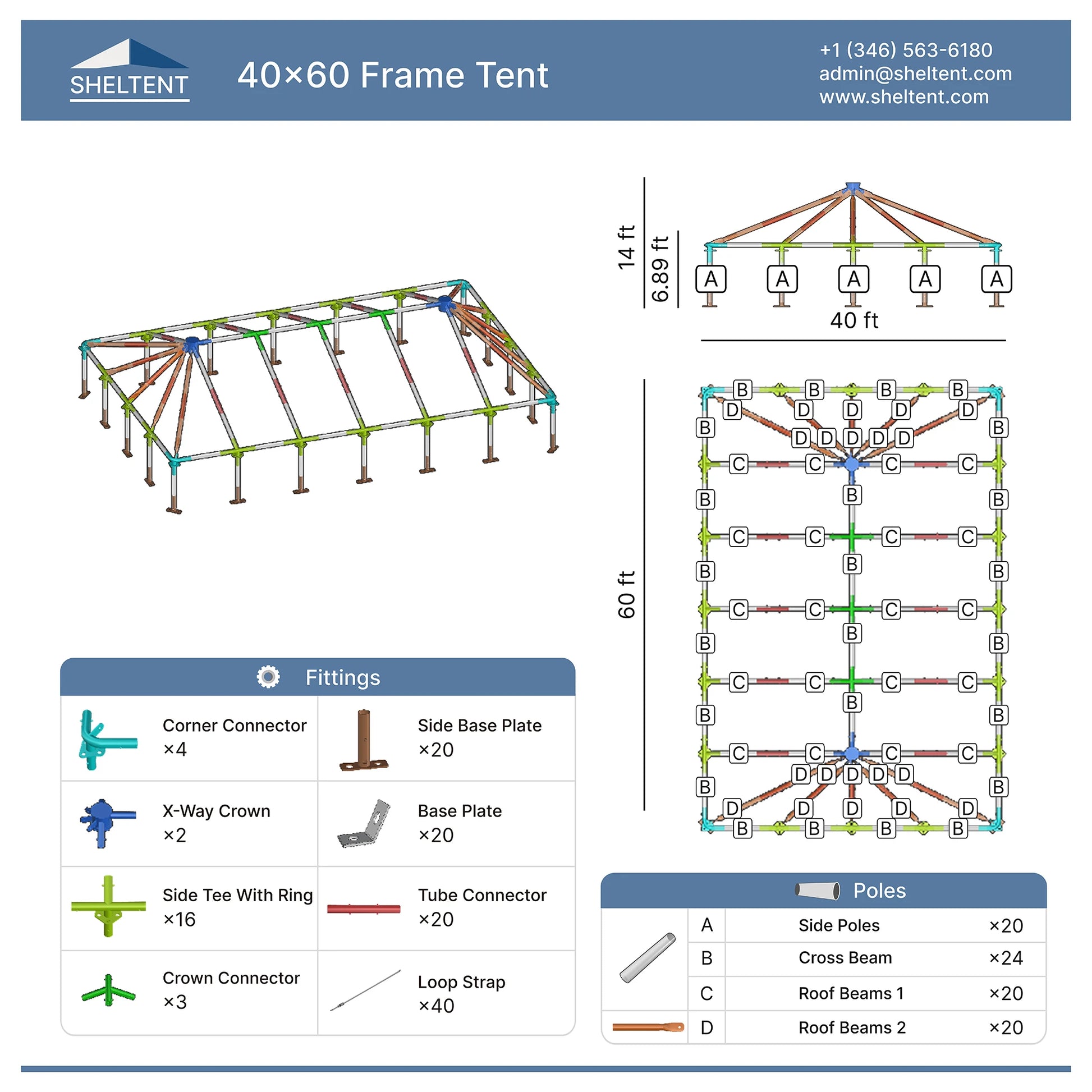 40x60 Frame Tent View