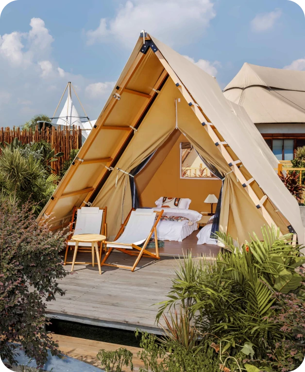 Affordable Basic Safari Tent Solution for Glamping |Sheltent