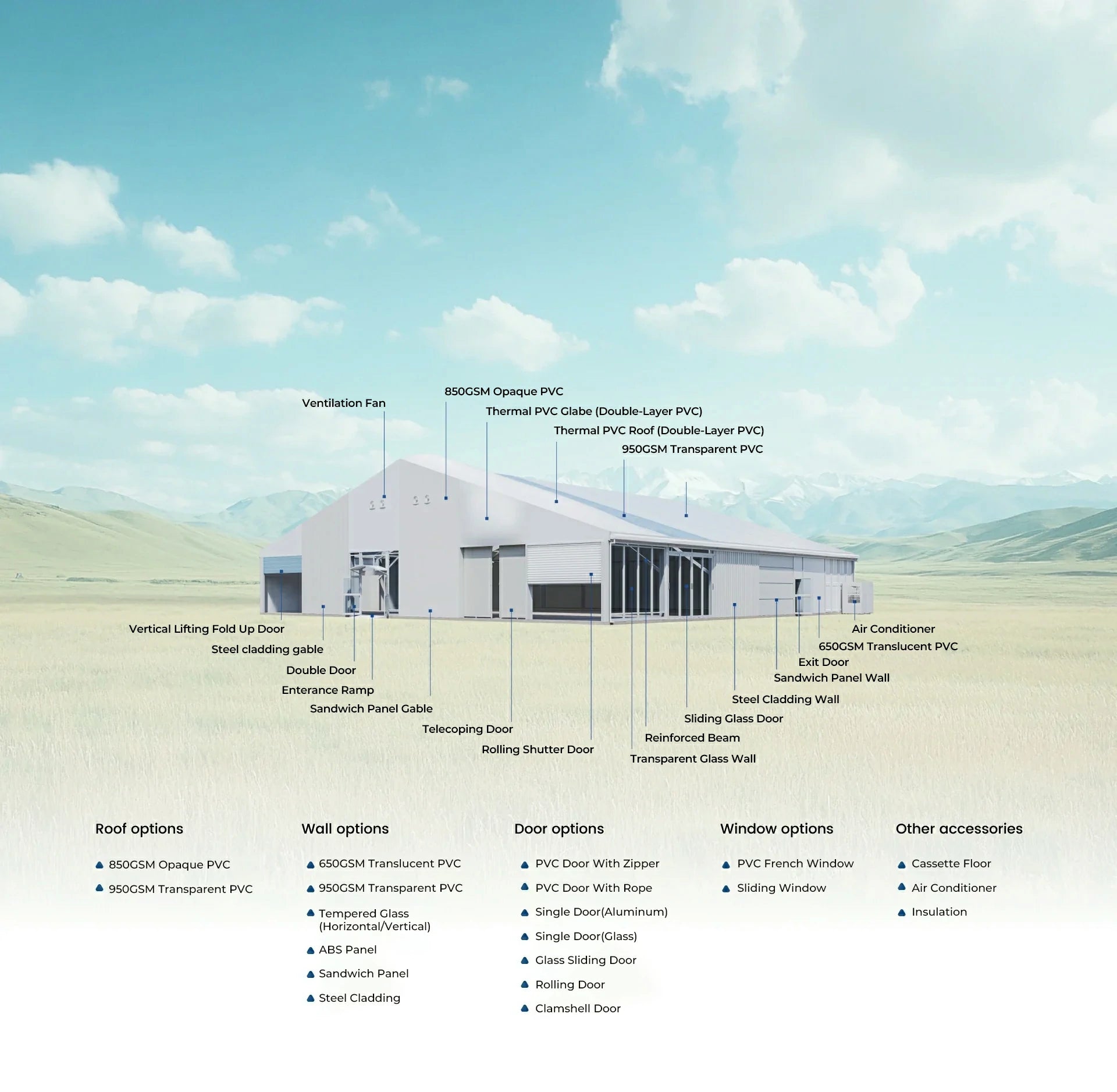 Sports Tent Parameter